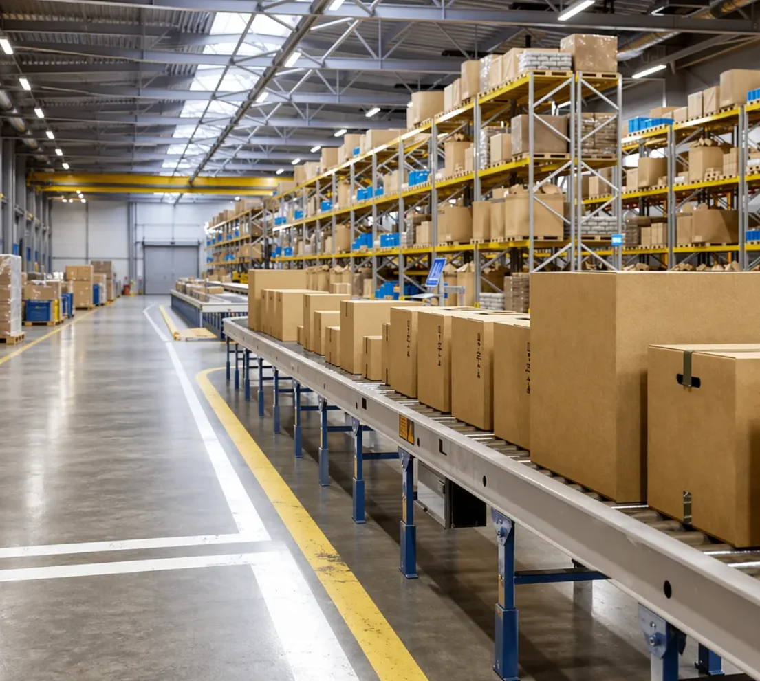 Flat Conveyor Carrying Roller For Warehouse Logistics